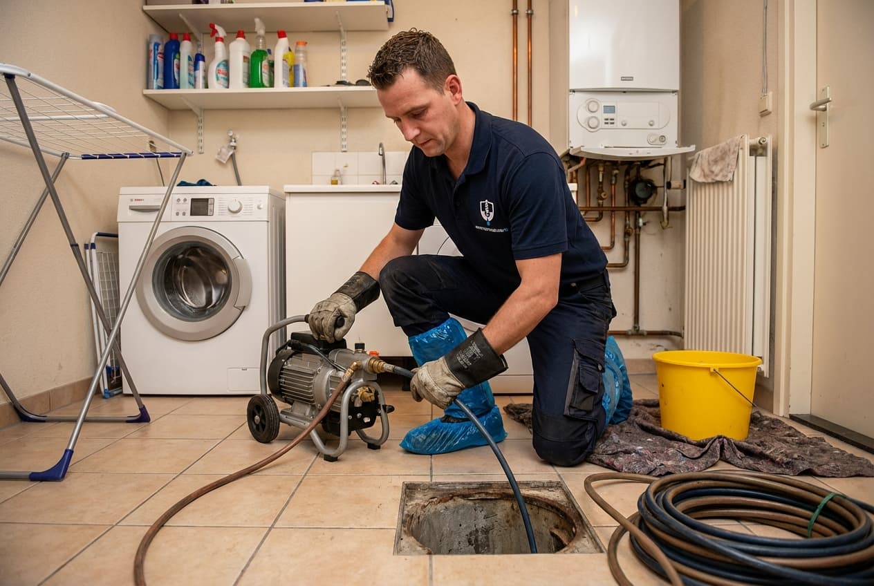 Doorspuiten van leidingen