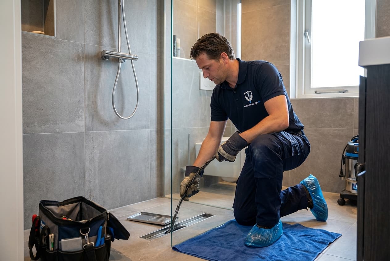 Douche ontstoppen